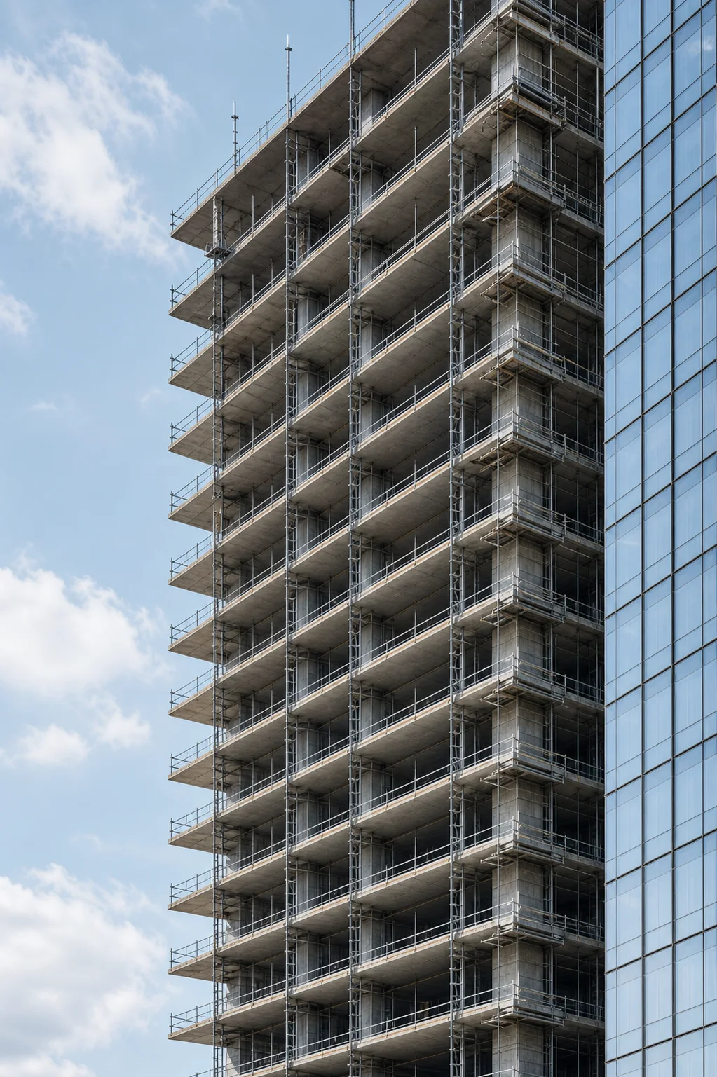 Desarrollo inmobiliario en construcción
